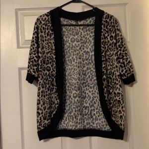 Leopard print cardigan